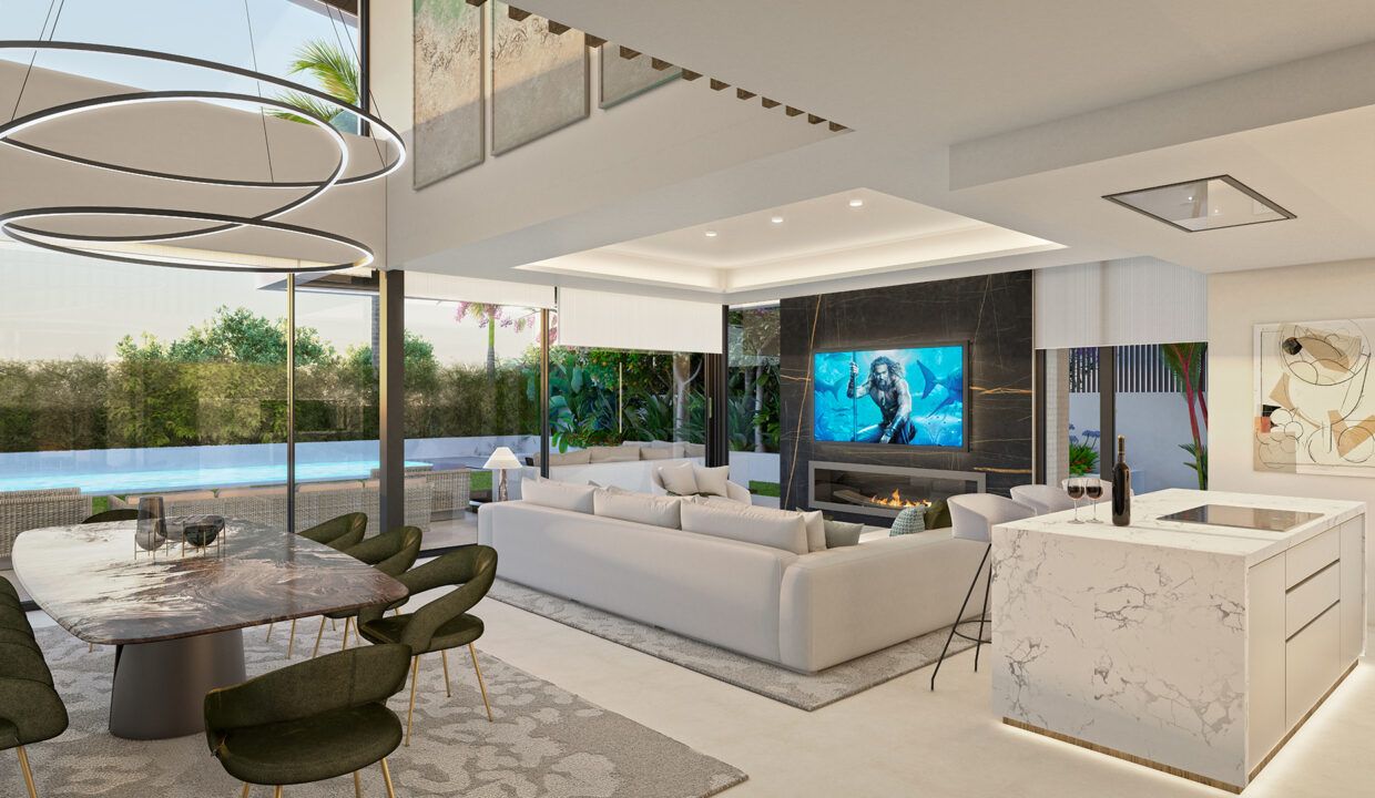 Living Room. Villa in Puerto Banús