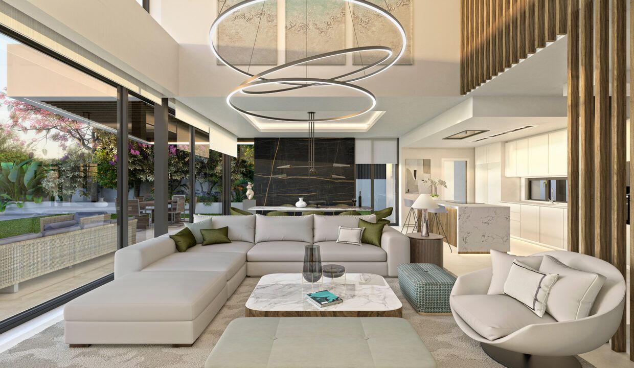 The living Room.Villa in Puerto Banús